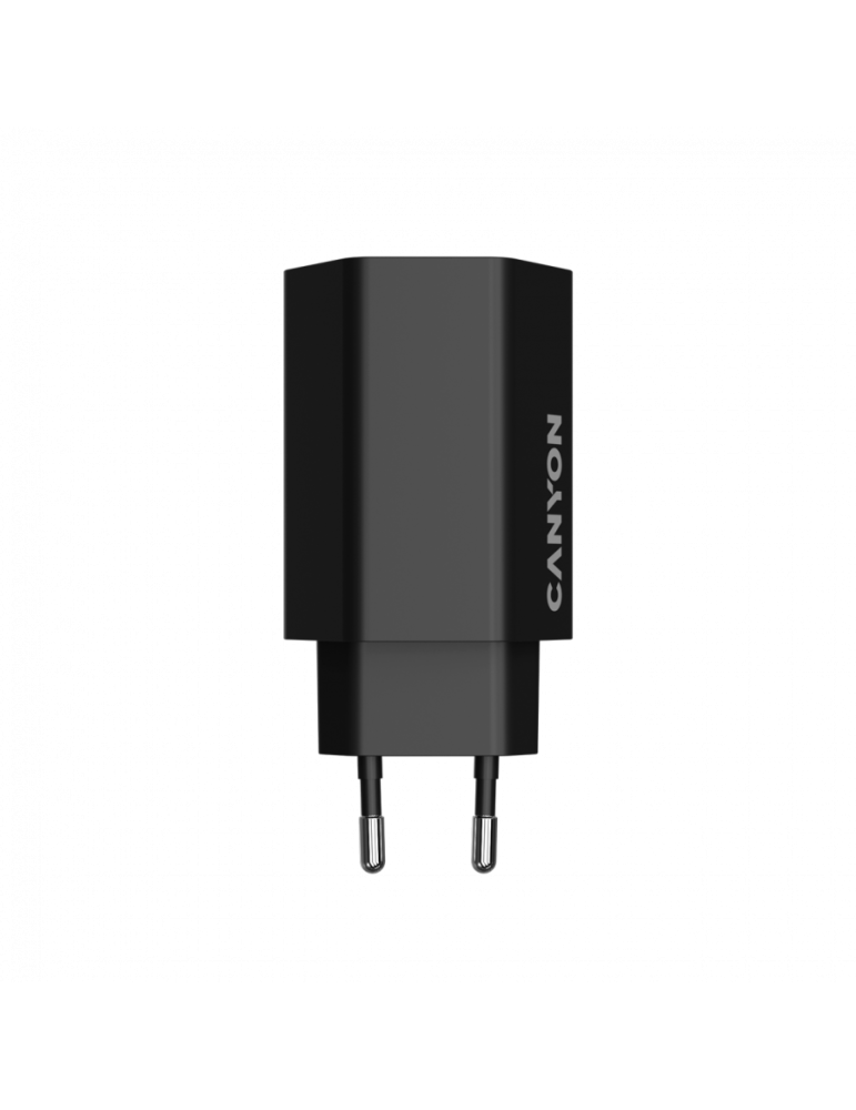 Захранващ адаптер CANYON Hexagon 65W, 2x USB-C PD 65W, 1x USB-A QC 36W, GaN, EU - CND-CHAHEX65B - 4