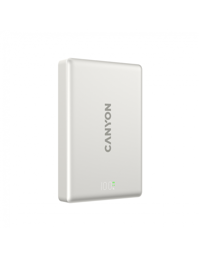 Външна батерия CANYON OnPower 511, 10000mAh, 20W PD, MagSafe, Алуминий - CNS-CPB511G - 1