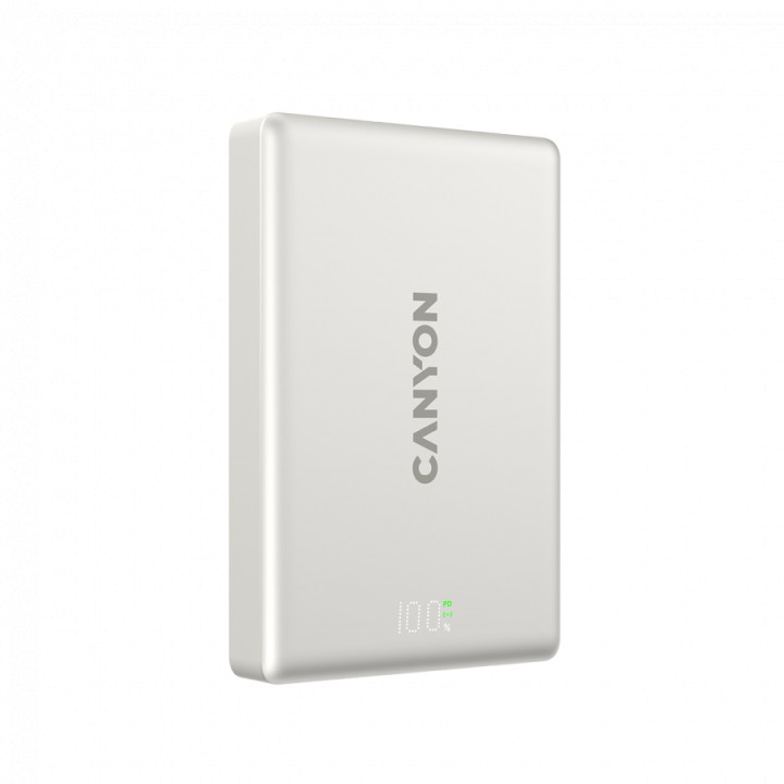 Външна батерия CANYON OnPower 511, 10000mAh, 20W PD, MagSafe, Алуминий - CNS-CPB511G - 1