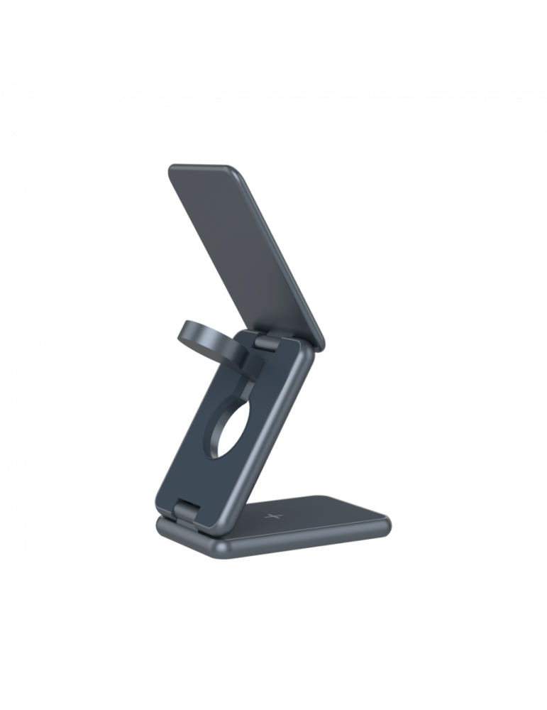 Безжично зарядно CANYON OnCharge 309, 15W 3в1 Foldable, USB-C, Метал - CNS-WCS309M - 4