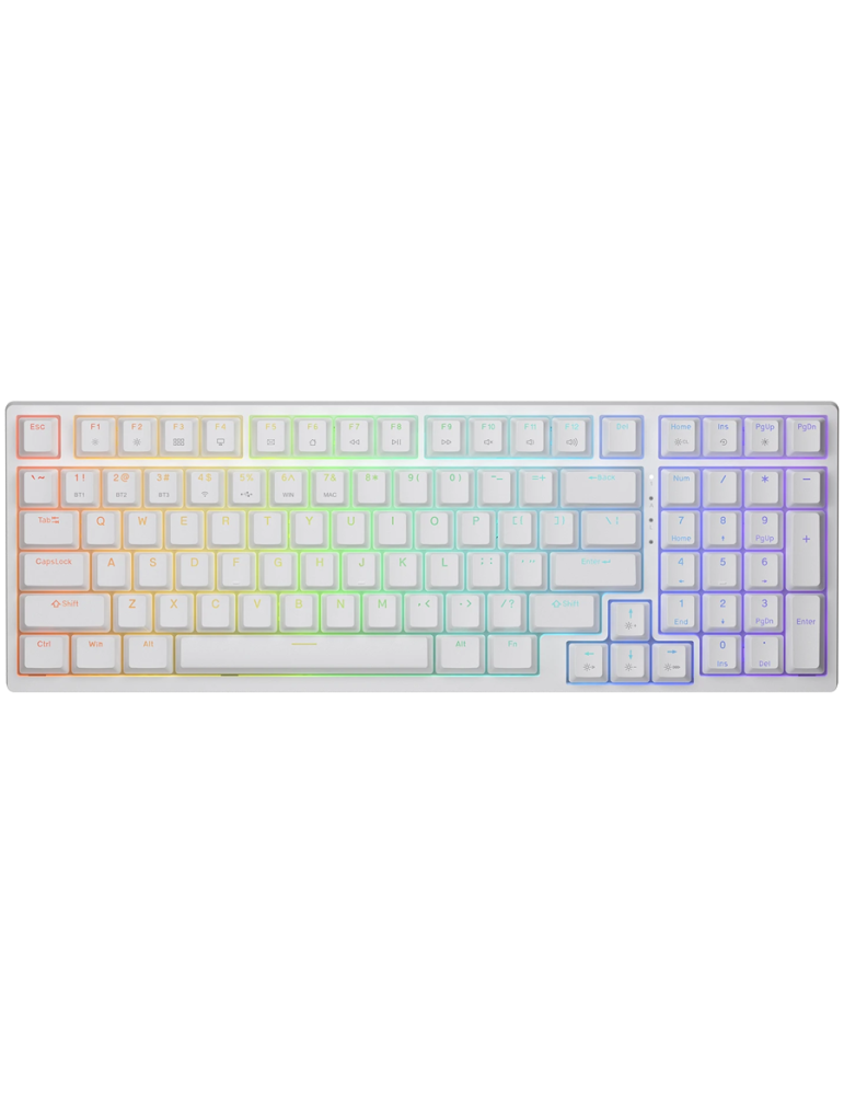 Bluetooth механична геймърска клавиатура COUGAR Ultimus Pro, механична, Bluetooth/USB, RGB подсветка, бяла - CGR-NM1MW-ULP - 1