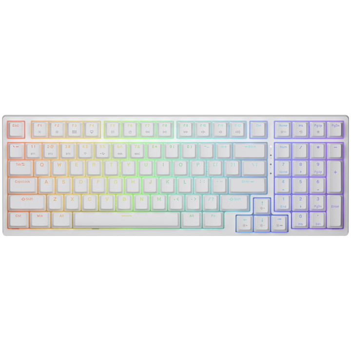 Bluetooth механична геймърска клавиатура COUGAR Ultimus Pro, механична, Bluetooth/USB, RGB подсветка, бяла - CGR-NM1MW-ULP - 1
