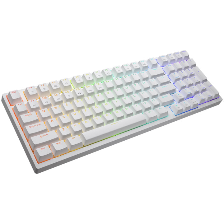 Bluetooth механична геймърска клавиатура COUGAR Ultimus Pro, механична, Bluetooth/USB, RGB подсветка, бяла - CGR-NM1MW-ULP - 3