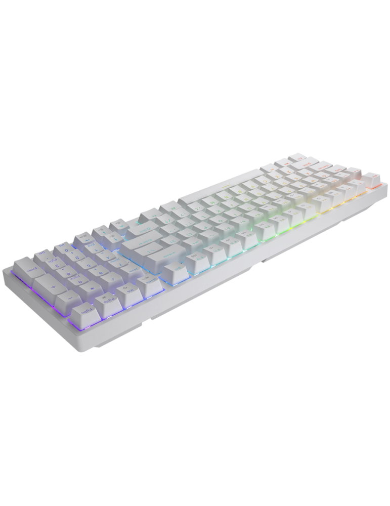 Bluetooth механична геймърска клавиатура COUGAR Ultimus Pro, механична, Bluetooth/USB, RGB подсветка, бяла - CGR-NM1MW-ULP - 5