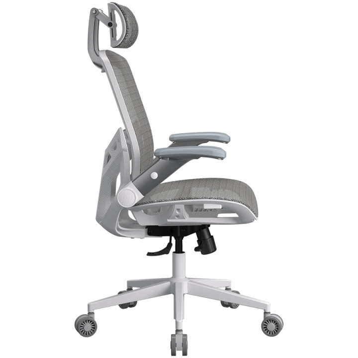 Геймърски стол COUGAR Specter One, Мрежа, Бял, Газов асансьор класс 4, Регулируема облегалка 90-135°, 2D подлакътници, Макс. 120