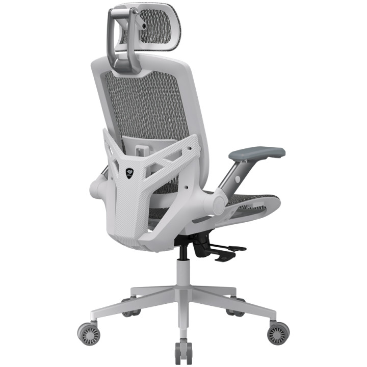 Геймърски стол COUGAR Specter One, Мрежа, Бял, Газов асансьор класс 4, Регулируема облегалка 90-135°, 2D подлакътници, Макс. 120