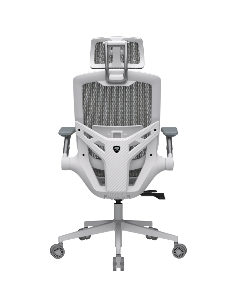 Геймърски стол COUGAR Specter One, Мрежа, Бял, Газов асансьор класс 4, Регулируема облегалка 90-135°, 2D подлакътници, Макс. 120