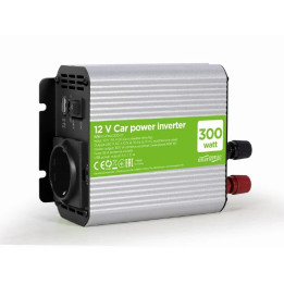 Автомобилен инвертор Gembird EG-PWC300-01, 300W, 230VAC, USB-A - EG-PWC300-01 - 1