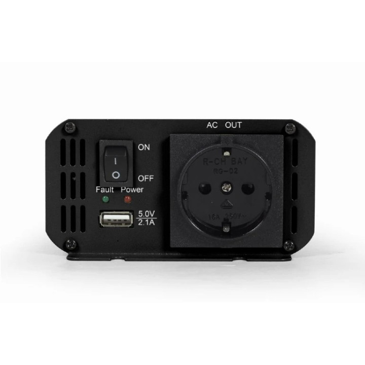 Автомобилен инвертор Gembird EG-PWC300-01, 300W, 230VAC, USB-A - EG-PWC300-01 - 2