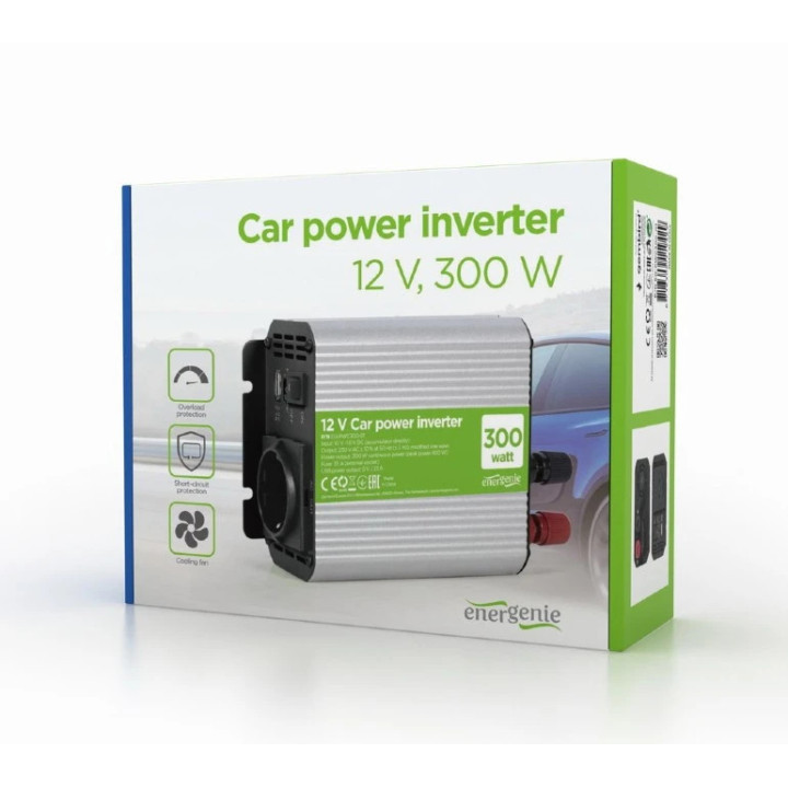 Автомобилен инвертор Gembird EG-PWC300-01, 300W, 230VAC, USB-A - EG-PWC300-01 - 4