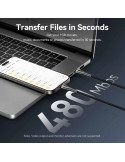 USB кабел Vention Type-C to Type-C, 1.2m, 240W, PD 3.1, 5A - CTYBAV - 9