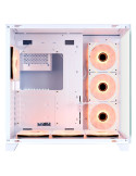 Кутия за компютър 1stPlayer MEGAVIEW MV8, Middle Tower ATX, Бяла, Tempered Glass, 7 x 120mm A-RGB вентилатори - MV8-TP-WH-6FC7R-