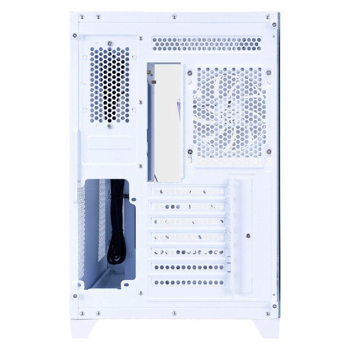 Кутия за компютър 1stPlayer MEGAVIEW MV8, Middle Tower ATX, Бяла, Tempered Glass, 7 x 120mm A-RGB вентилатори - MV8-TP-WH-6FC7R-