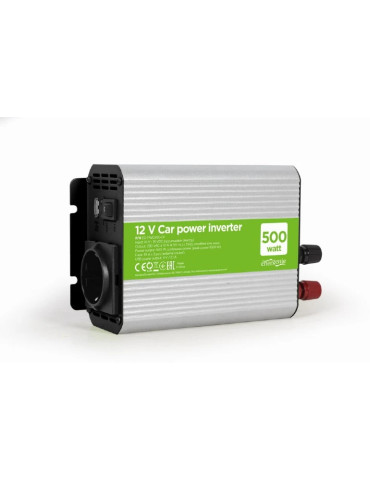 Инвертор за автомобил Gembird EG-PWC500-01, 500W, 230V AC, USB-A - EG-PWC500-01 - 1