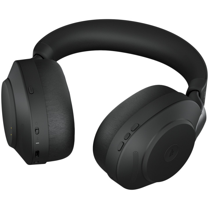 Професионални безжични слушалки Jabra Evolve2 85 Link380c MS, безжични, активна шумоизолация ANS, микрофон, черни - 28599-999-89