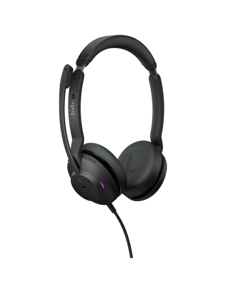 Професионални стерео слушалки JABRA Evolve2 30 SE, Стерео, USB-C/USB-A, 28mm, 115dB, 1.5m кабел - 23189-999-779 - 2