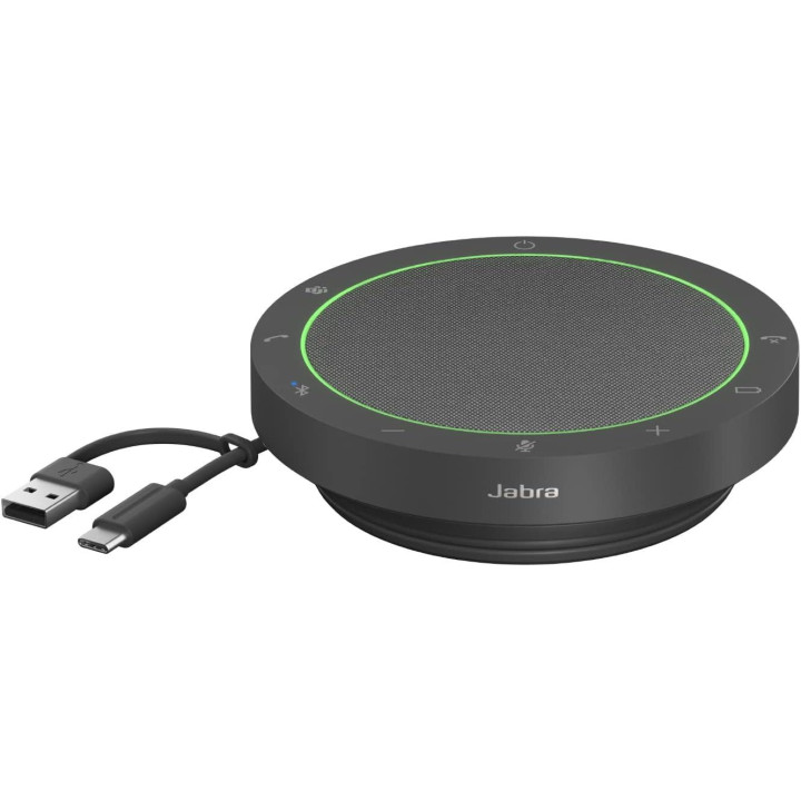 Професионална портативна Bluetooth колонка за видеоконференции и обаждания Jabra Speak2 55, Bluetooth, IP64, 12h батерия - 2755-