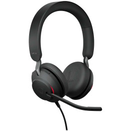 Професионални слушалки JABRA Evolve2 40 SE, Стерео, USB Type-A/USB-C, Динамични 40mm, 20Hz-20kHz, С кабел - 24189-989-799 - 1