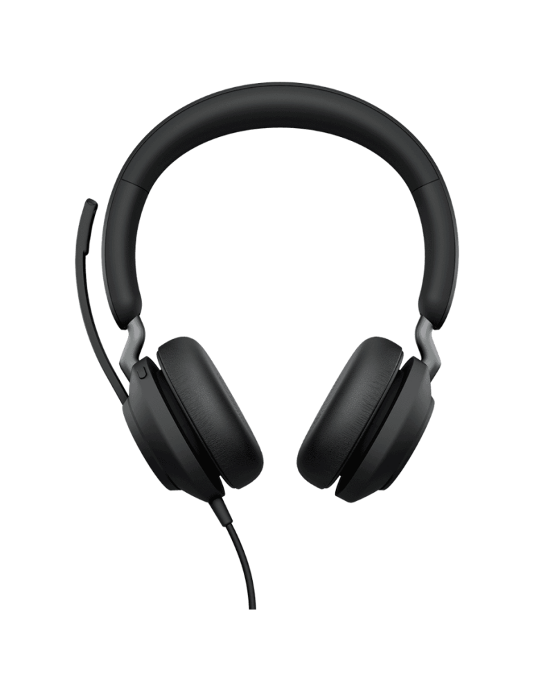 Професионални слушалки JABRA Evolve2 40 SE, Стерео, USB Type-A/USB-C, Динамични 40mm, 20Hz-20kHz, С кабел - 24189-989-799 - 2