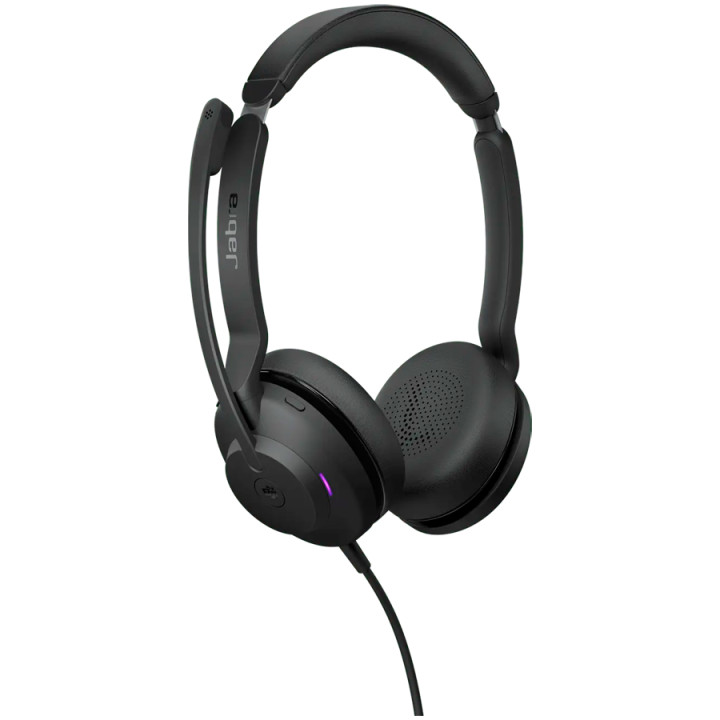 Професионални стерео слушалки JABRA Evolve2 30 SE, Стерео, USB-A/USB-C, 1.5m кабел - 23189-989-779 - 2