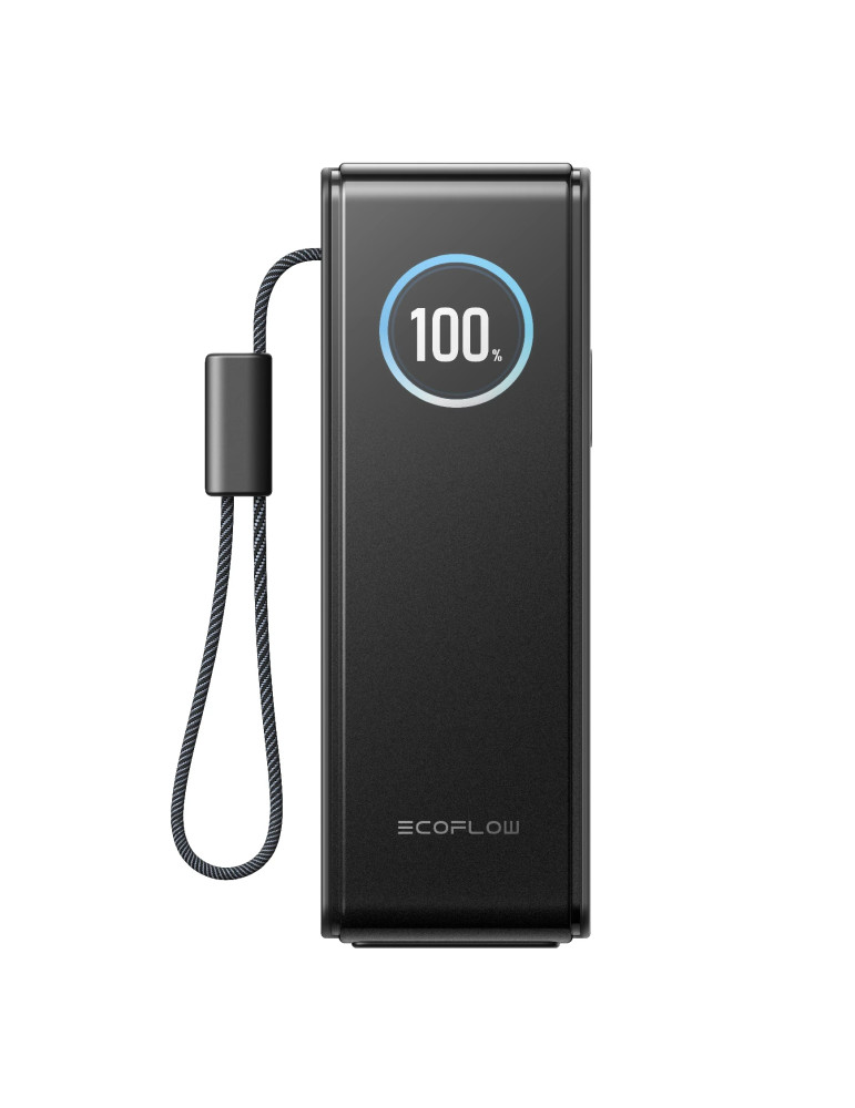 Преносима батерия Ecoflow Rapid 25K, 25000mAh, 170W, USB-C, вграден кабел, TFT дисплей - RAPID25K - 1