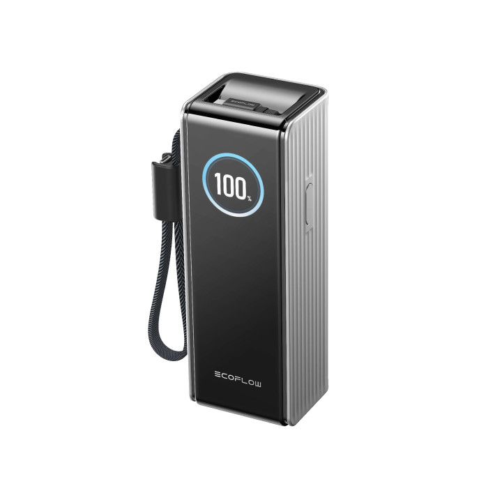Преносима батерия Ecoflow Rapid 25K, 25000mAh, 170W, USB-C, вграден кабел, TFT дисплей - RAPID25K - 3