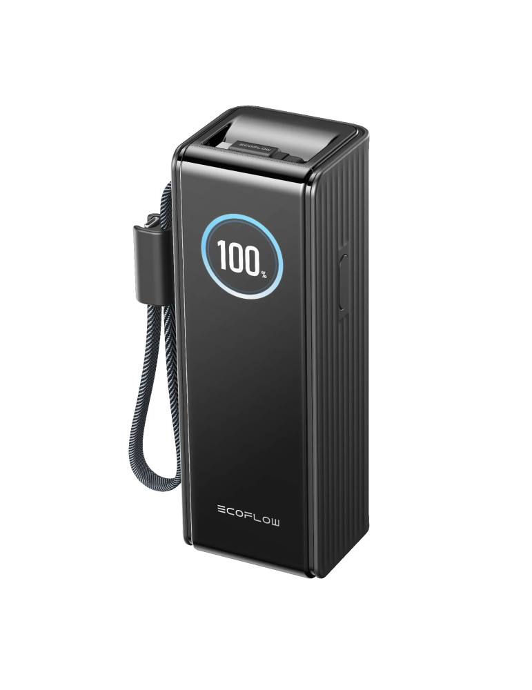 Преносима батерия Ecoflow Rapid 25K, 25000mAh, 170W, USB-C, вграден кабел, TFT дисплей - RAPID25K - 4