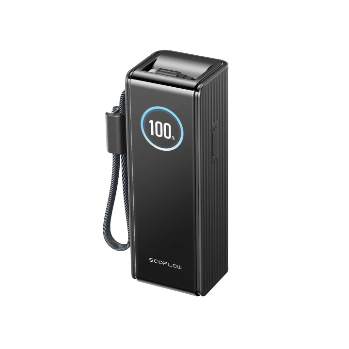 Преносима батерия Ecoflow Rapid 25K, 25000mAh, 170W, USB-C, вграден кабел, TFT дисплей - RAPID25K - 4