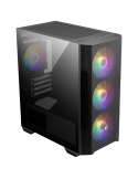 Кутия за компютър MSI MAG FORGE M100R, Midi Tower M-ATX, 4x 120mm ARGB вентилатора, Закалено стъкло - 4719072932220 - 1
