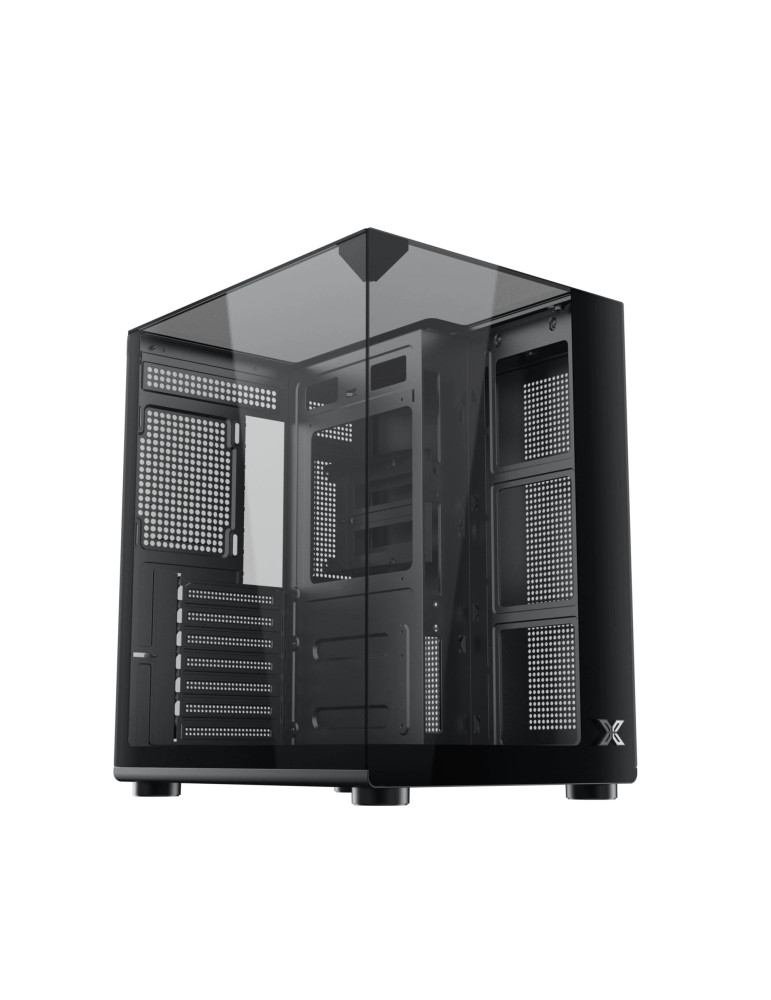 Компютърна кутия Xigmatek Aqua Compact, ATX/Mini-ITX/mATX, Middle Tower, Tempered Glass, 4x 120mm ARGB вентилатора - 9