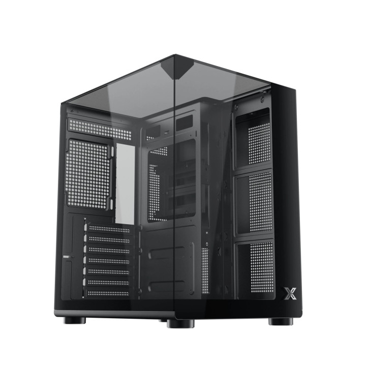 Компютърна кутия Xigmatek Aqua Compact, ATX/Mini-ITX/mATX, Middle Tower, Tempered Glass, 4x 120mm ARGB вентилатора - 9