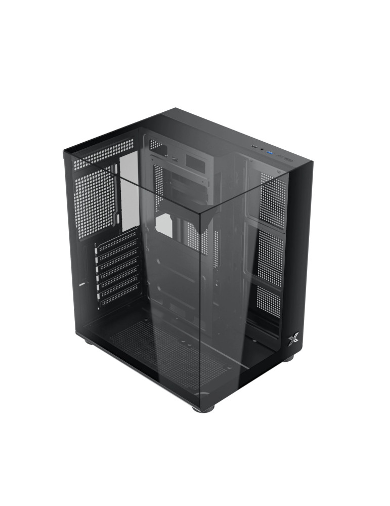 Компютърна кутия Xigmatek Aqua Compact, ATX/Mini-ITX/mATX, Middle Tower, Tempered Glass, 4x 120mm ARGB вентилатора - 10