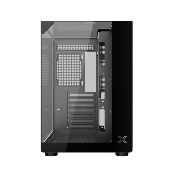 Компютърна кутия Xigmatek Aqua Compact, ATX/Mini-ITX/mATX, Middle Tower, Tempered Glass, 4x 120mm ARGB вентилатора - 11