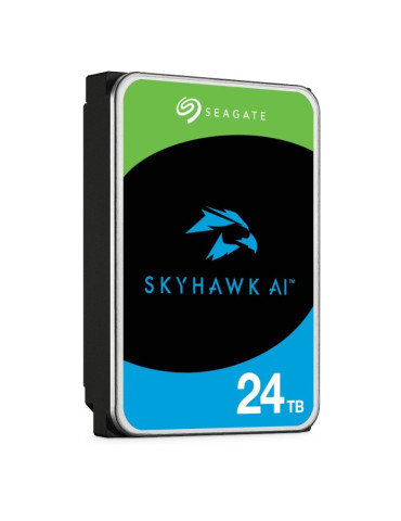 Твърд диск Seagate SkyHawk AI, 24TB, 3.5" SATA III, 7200rpm, 512MB кеш - ST24000VE002 - 1