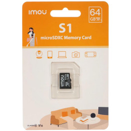 microSD карта IMOU 64GB Class 10 U3 V30, 95MB/s четене, 25MB/s запис - 6939554929755 - 1