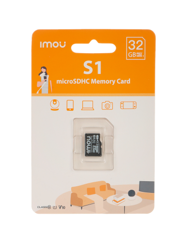 microSD карта IMOU 32GB, UHS-I Class 10 V10 - ST2-32-S1 - 1