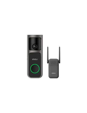 Видеодомофон IMOU 4MP Wi-Fi 1920x1920, 180° обзор, нощно виждане 5м, PIR/AI детекция на хора, двусмесна комуникация, 5000mAh бат