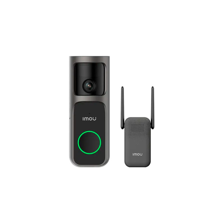 Видеодомофон IMOU 4MP Wi-Fi 1920x1920, 180° обзор, нощно виждане 5м, PIR/AI детекция на хора, двусмесна комуникация, 5000mAh бат