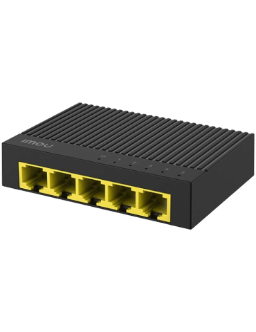 Суич IMOU 5-port Gigabit, 5x Gigabit Ethernet RJ-45, unmanaged - SG105C - 1