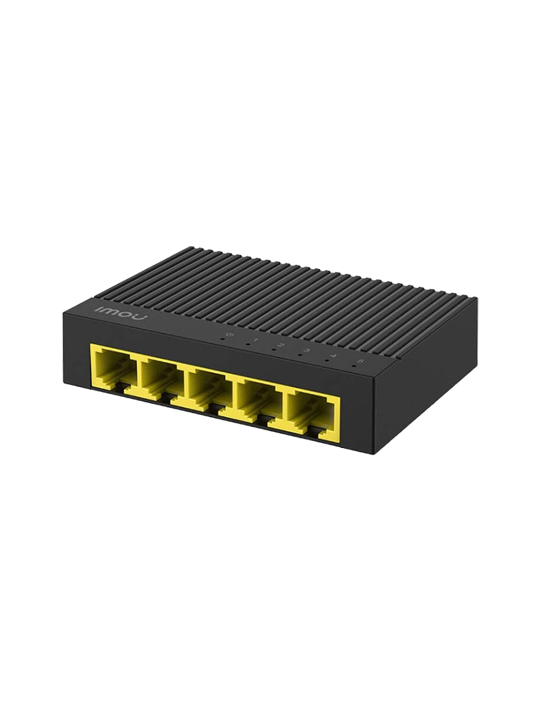 Суич IMOU 5-port Gigabit, 5x Gigabit Ethernet RJ-45, unmanaged - SG105C - 1