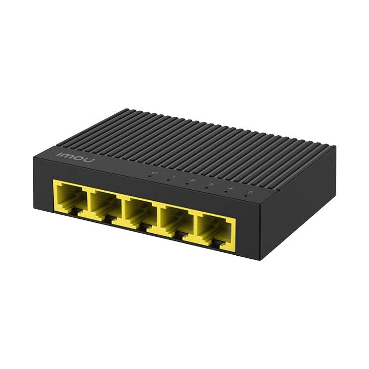 Суич IMOU 5-port Gigabit, 5x Gigabit Ethernet RJ-45, unmanaged - SG105C - 1