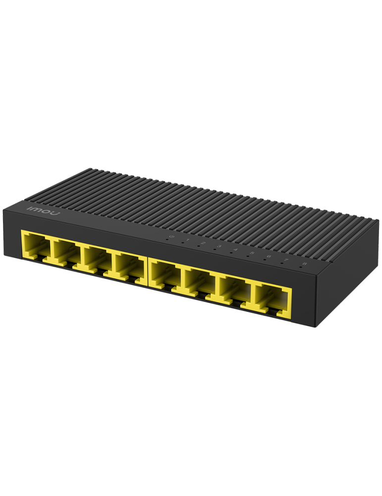 Суич IMOU 8-port Gigabit, 8x RJ-45 1000Base-T, Unmanaged - SG108C - 1
