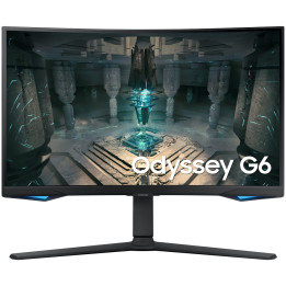 Монитор Samsung Odyssey G6 27" LS27BG650EUXEN, 27" VA 2560x1440 240Hz, 1ms GTG, Curved 1000R, WiFi/Bluetooth, Вградени говорител
