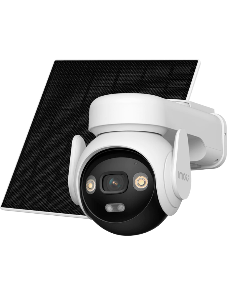 Безжична соларна охранителна камера IMOU AOV PT Solar Kit 5MP, 2880x1620, 3.6mm, 330°Pan 90°Tilt, нощно виждане 25m, H.265/H.264