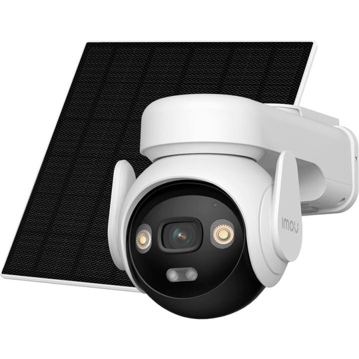 Безжична соларна охранителна камера IMOU AOV PT Solar Kit 5MP, 2880x1620, 3.6mm, 330°Pan 90°Tilt, нощно виждане 25m, H.265/H.264