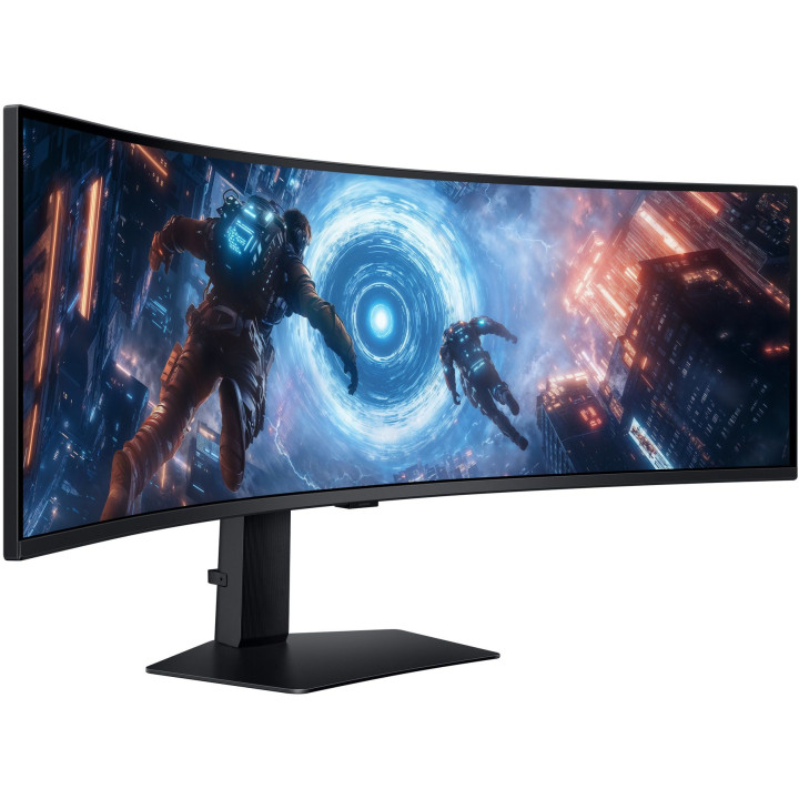 Монитор Samsung Odyssey G9 LS49FG910EUXEN, 49" VA 5120x1440 144Hz, 1ms, 1000R Curved - 2