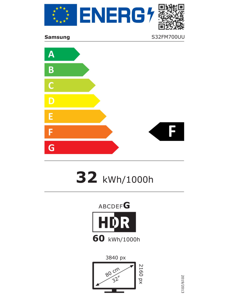Монитор Samsung M7 LS32FM700UUXDU, 32" VA 3840x2160 60Hz, HDR10, USB-C 65W, Tizen OS - 4