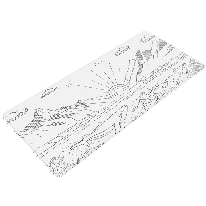 Геймърски пад Dark Project Nostra White XL, 900x400mm - DPMP_NOSTRA_WHITE_XL - 2