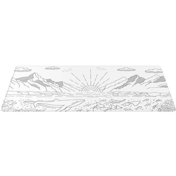 Геймърски пад Dark Project Nostra White XL, 900x400mm - DPMP_NOSTRA_WHITE_XL - 3