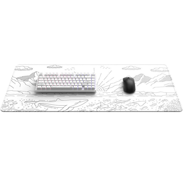 Геймърски пад Dark Project Nostra White XL, 900x400mm - DPMP_NOSTRA_WHITE_XL - 4